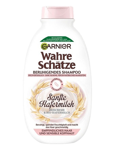 Wahre Schätze Beruhigendes Shampoo Sanfte Hafermilch - Produktabbildung